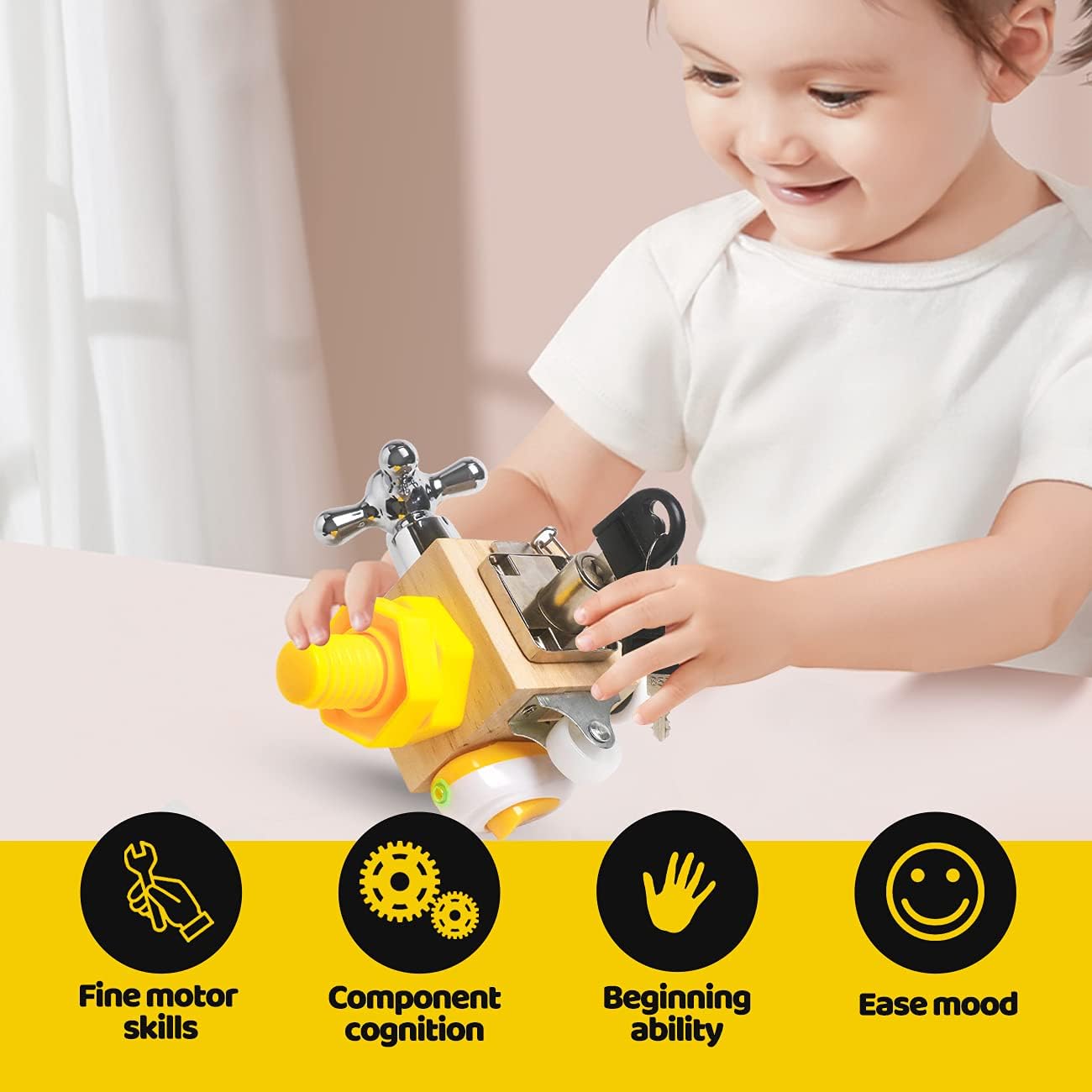 TinkerToy™ 7-in-1 Sensory Activity Block