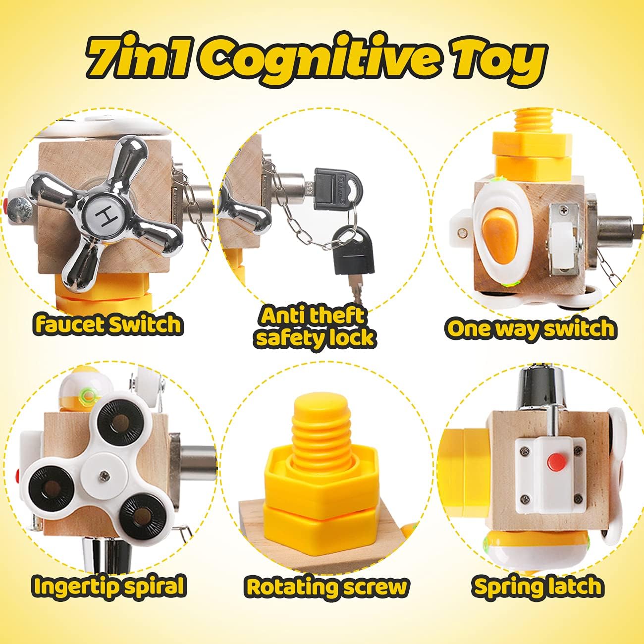TinkerToy™ 7-in-1 Sensory Activity Block