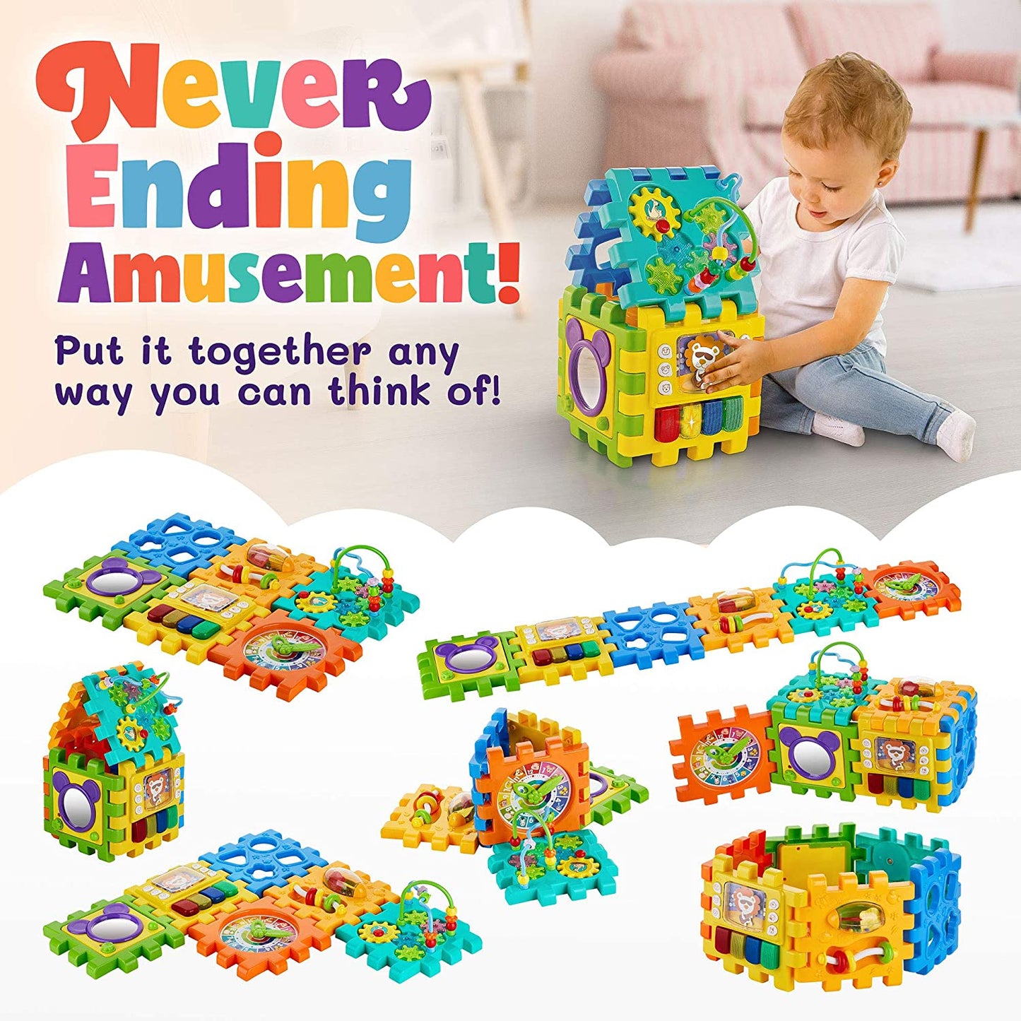 PlayScape™ 6-in-1 Interactive Learning & Activity Cube