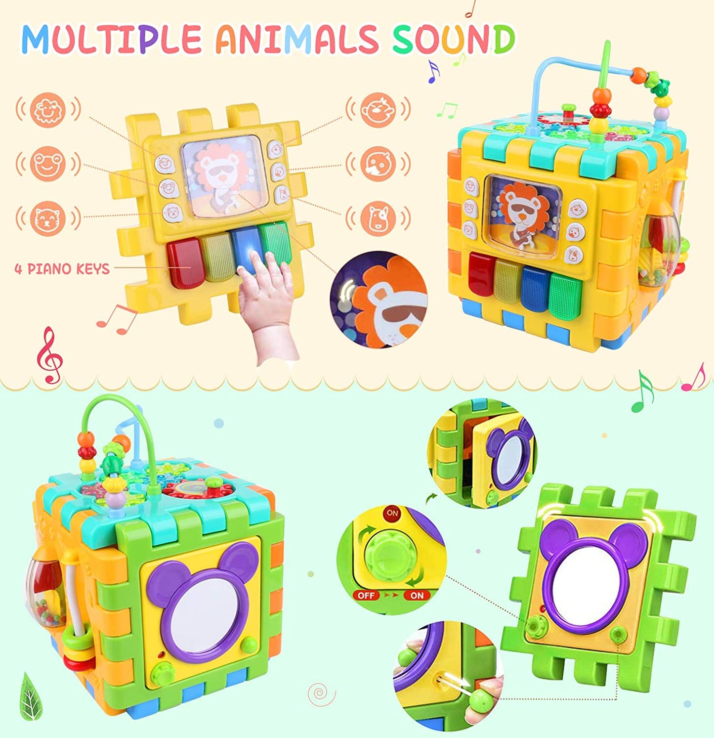 PlayScape™ 6-in-1 Interactive Learning & Activity Cube